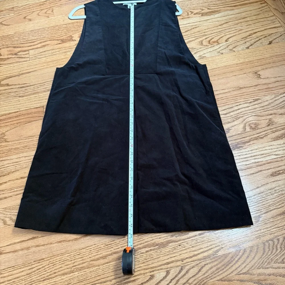 COS Bib-Front Corduroy Mini Dress – Black – Size 8 - Picture 9 of 11